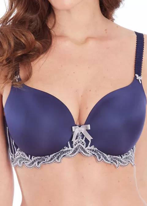 Bras-Cindylove Charnos Sienna New Moulded T-Shirt Bra Ink Silver