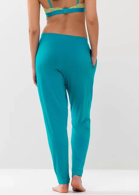 Pyjamas-Mey Alena Slim Leg Pants Blue Lagoon