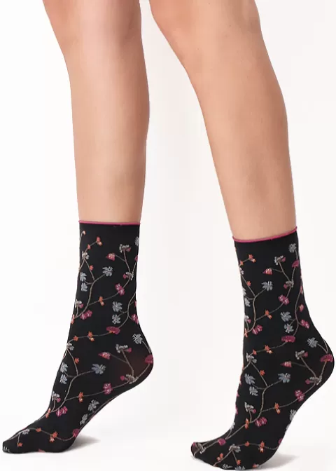 Ankle Highs-Oroblu I Love Italy Firenze Ankle High Firenze Black