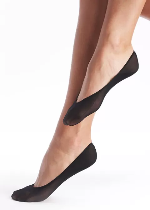Toe Covers/Footlets-Oroblu Solange Light Foot Protectors 2 Pair Pack