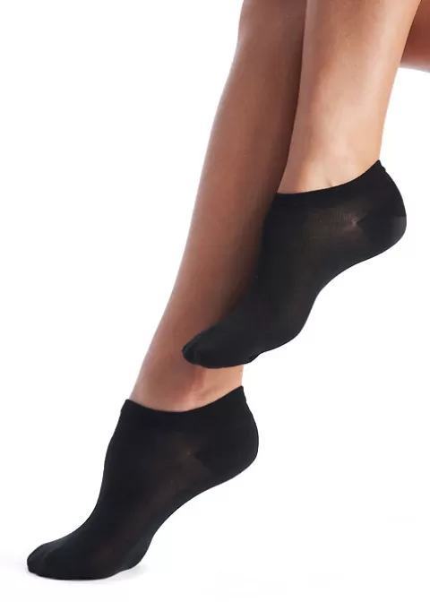 Toe Covers/Footlets-Oroblu Solange Sport Foot Protector 2 Pair Pack