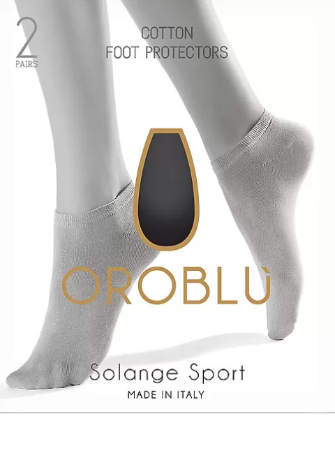 Toe Covers/Footlets-Oroblu Solange Sport Foot Protector 2 Pair Pack