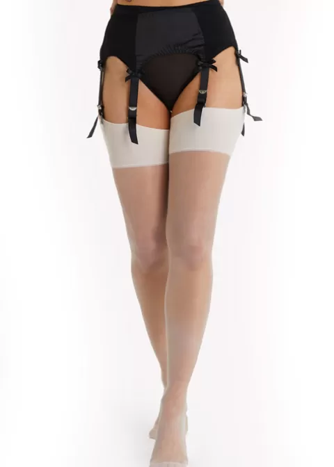 Stockings-Playful Promises Seamed Stockings Creme De Peche