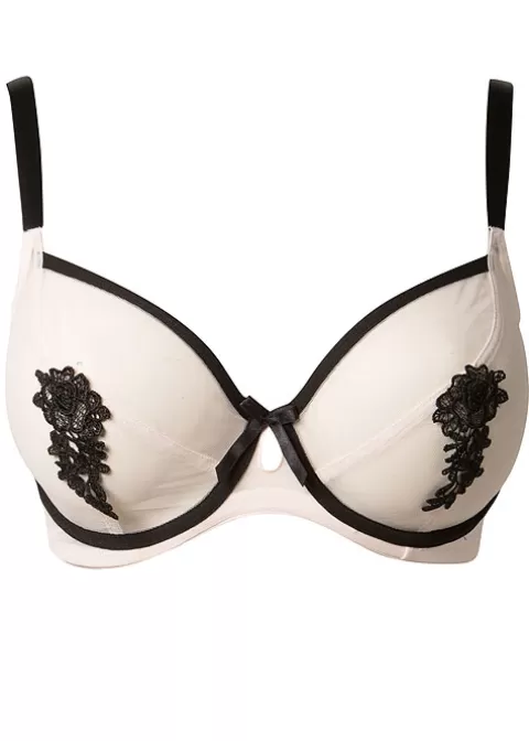 Bras-Pour Moi Boudoir Underwired Bra Oyster Black