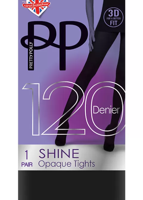 Tights-Pretty Polly 120 Denier 3D Shine Tights